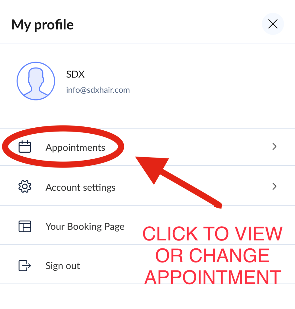 SELECT APPOINTMENTS